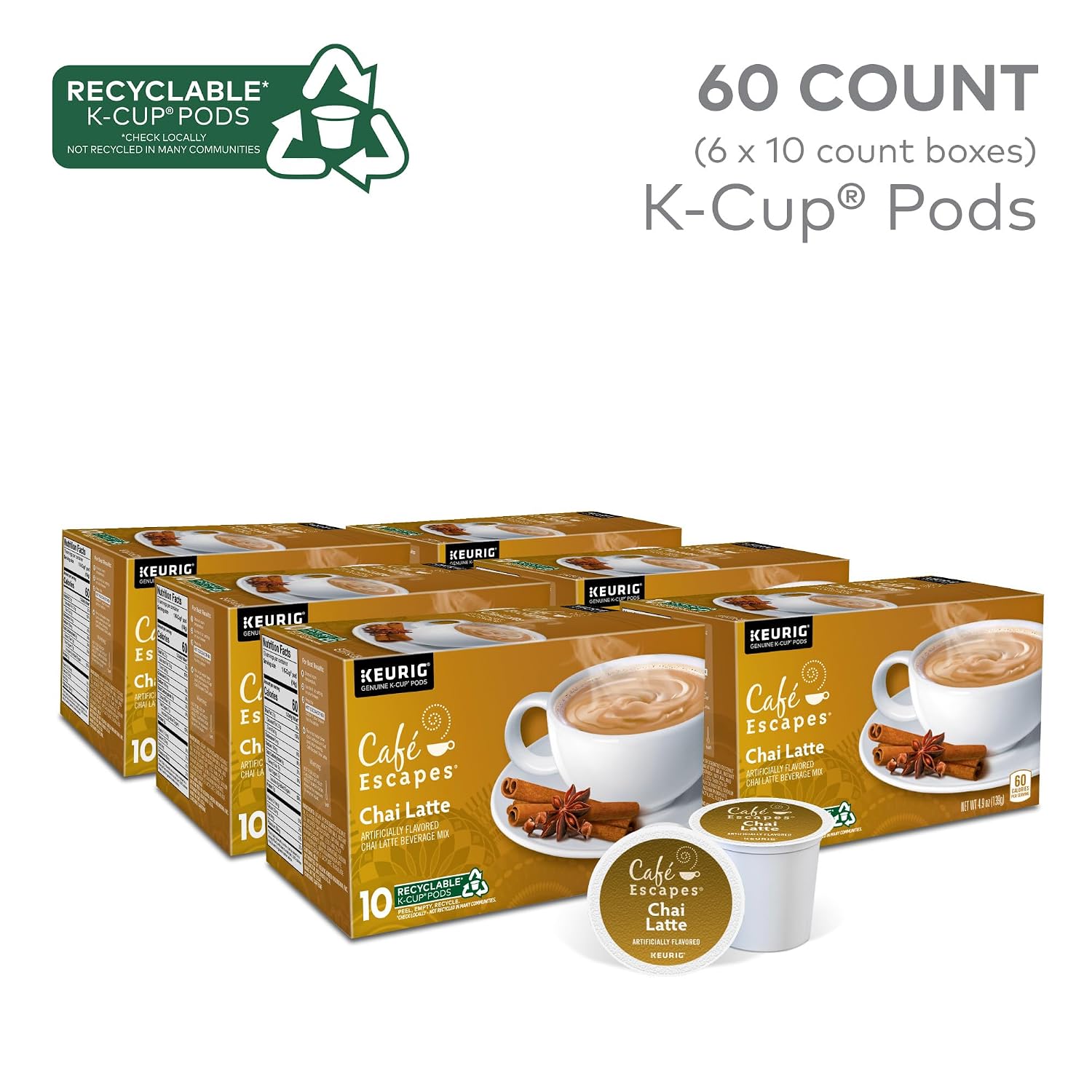 Cafe Escapes Milk Chocolate Hot Cocoa Keurig Single-Serve K-Cup Pods, 96 Count