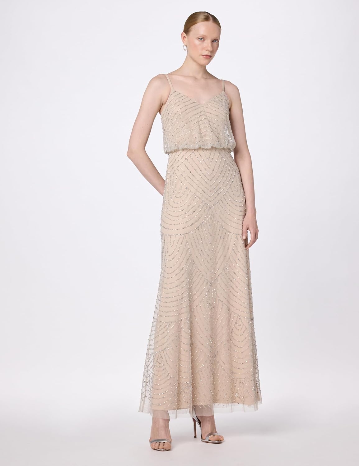 Adrianna Papell Women's Long Blouson Dress