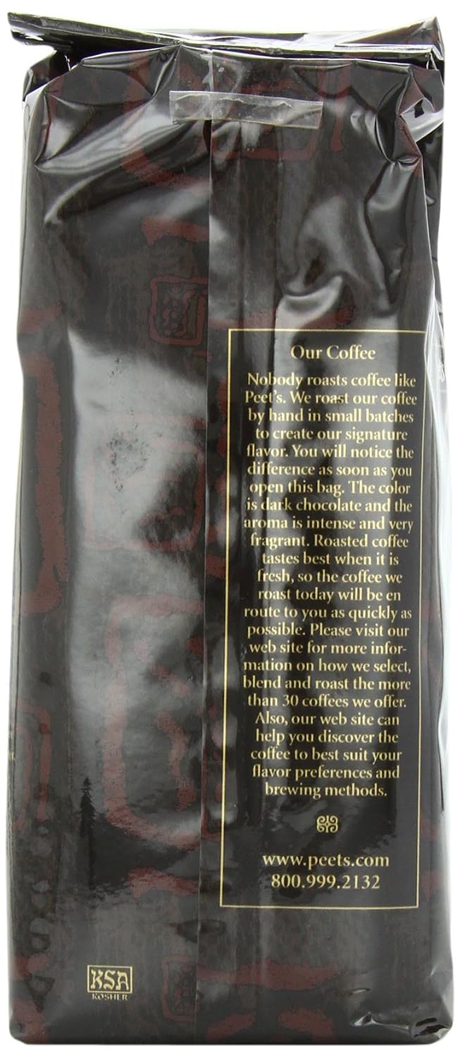Peet's Coffee, Dark Roast Ground Coffee, 100% Arabica Coffee - Major Dickason's Blend 18 Ounce Bag