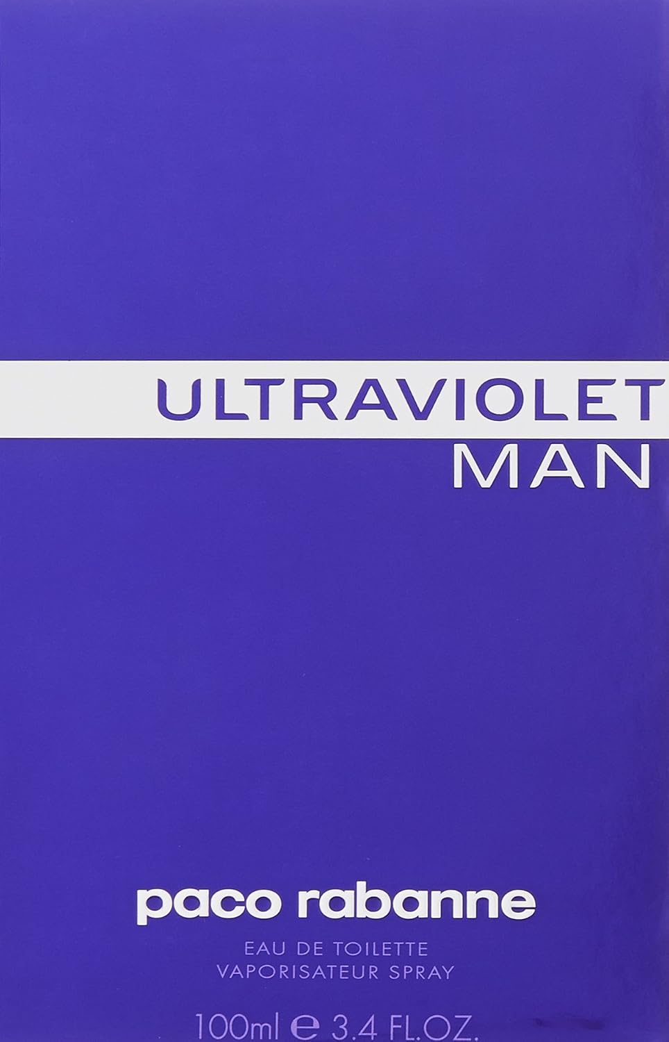 Paco Rabanne Ultraviolet Perfume For Men - Woody Oriental Fragrance - Opens With Notes Of Mint And Spicies - Blended With Amber And Vetiver - Long Lasting Scent - Eau De Toilette Spray - 3.4 Oz