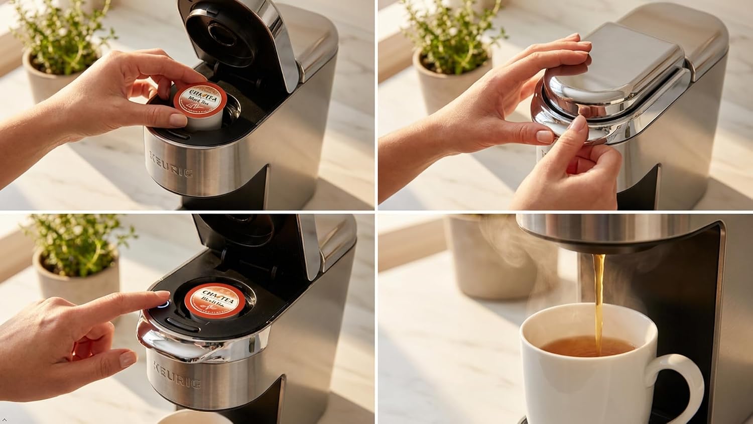 Cha4TEA 36-Count Black Tea Pods Compatible with Keurig K-Cup Brewers