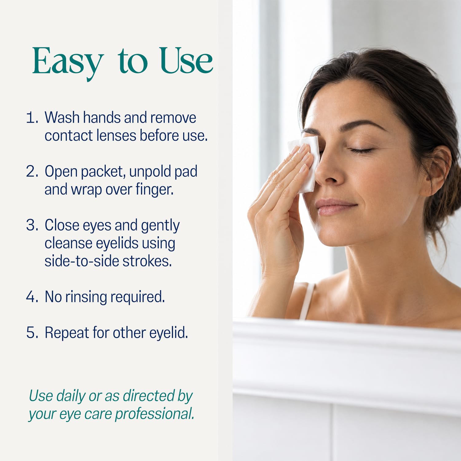 OCuSOFT Lid Scrub Allergy Eyelid Cleanser, Pre-Moistened Pads, 30 Count | Designed for eyelids exposed to environmental irritants like pollen, dust