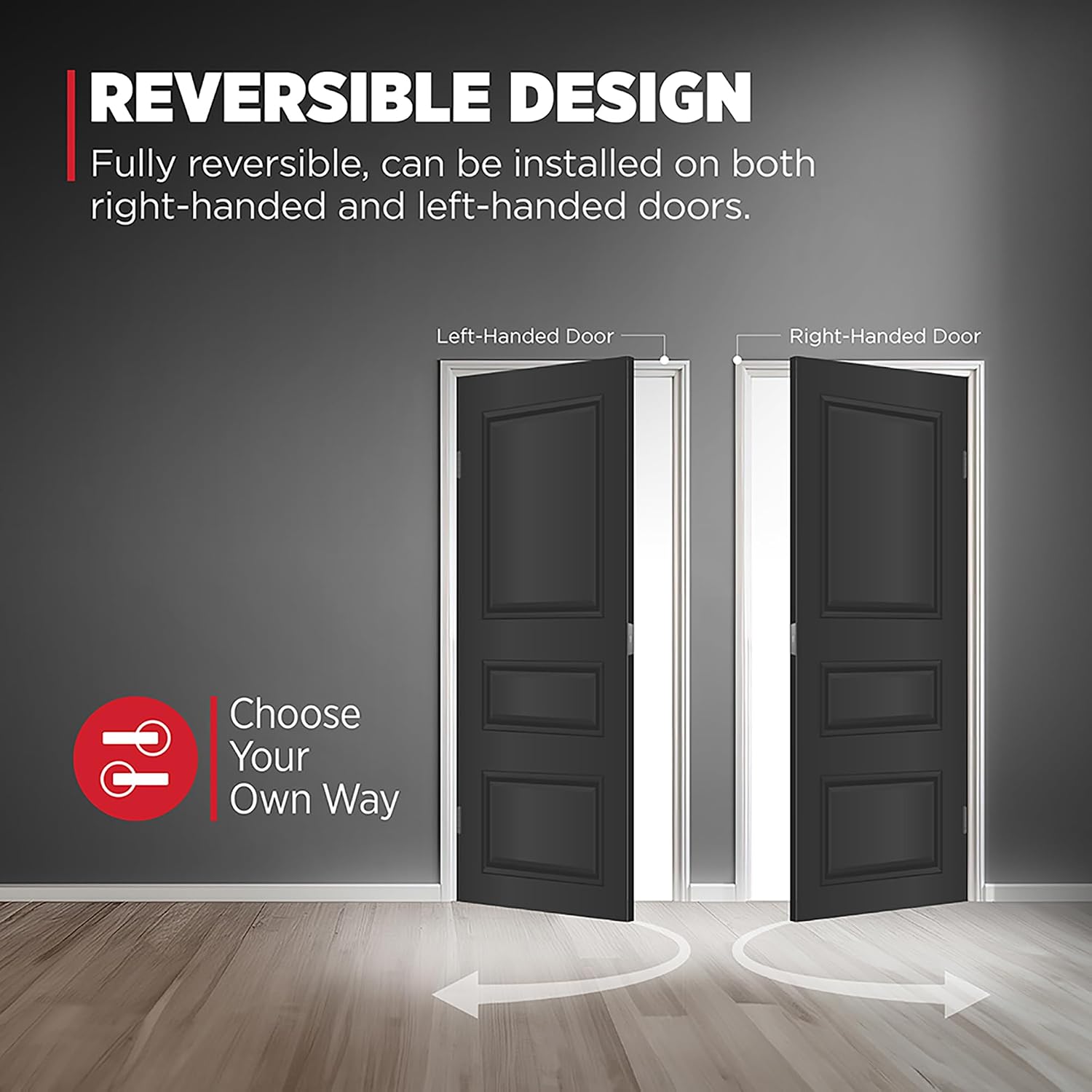 Kwikset Cove Interior Privacy Door Knob with Lock, Door Handle For Bathroom and Bedroom, Satin Nickel Keyless Turn Lock Doorknob, with Microban Protection