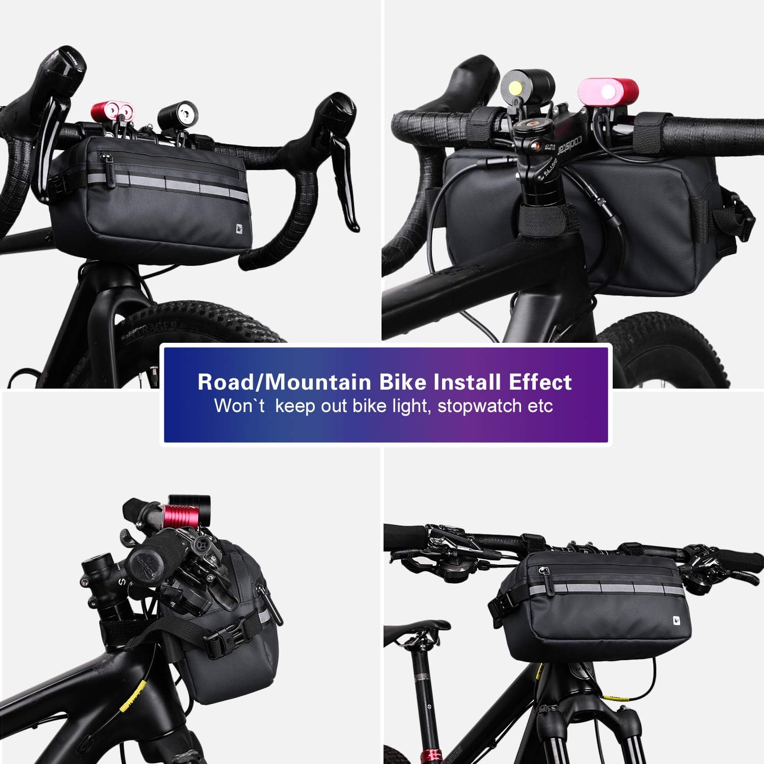 Rhinowalk Bike Bag Waterproof Bike Handlebar Bag