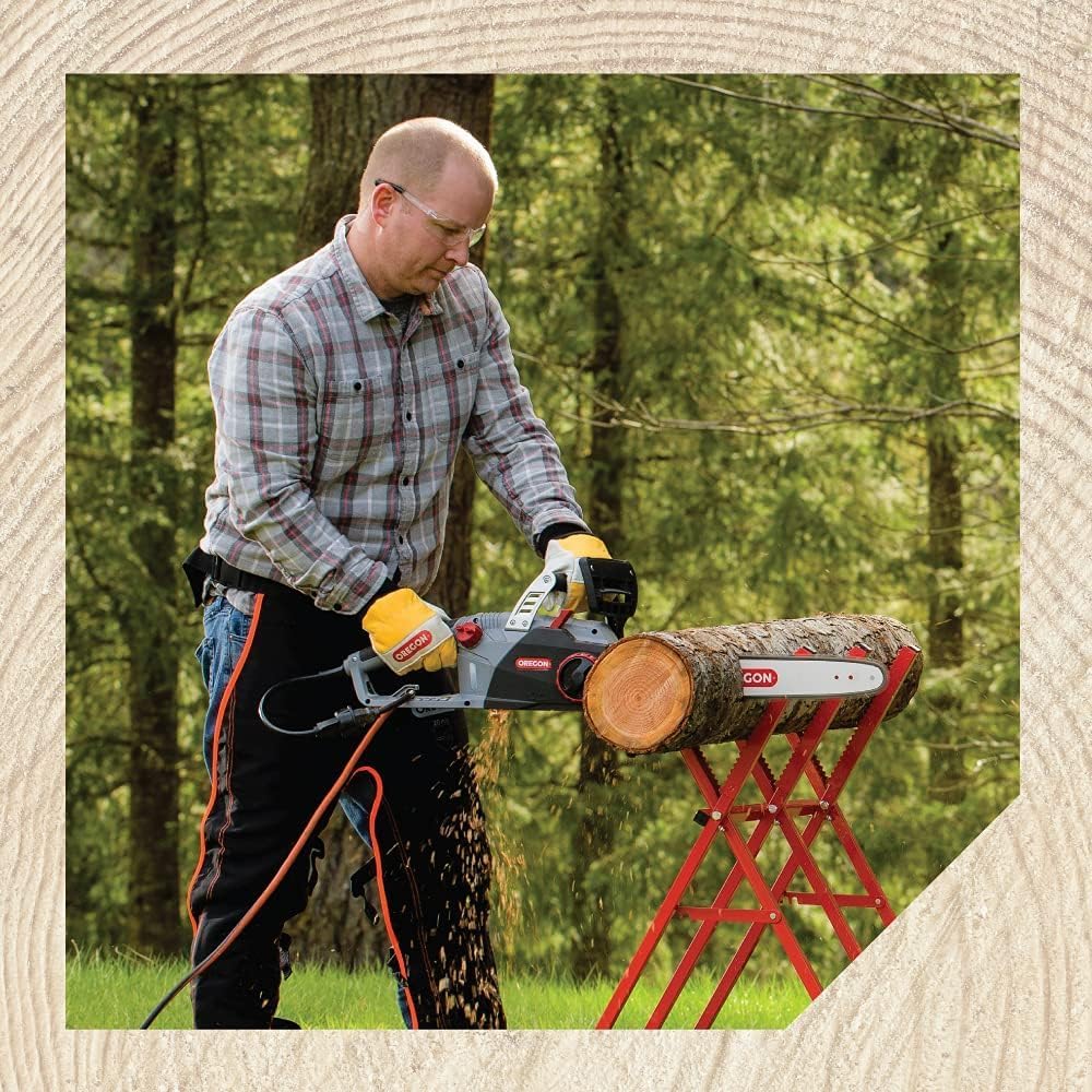 Oregon CS1500 Self-Sharpening Electric Chain Saw | Powerful, 15 Amp, Low Kickback, Self-Sharpening Integrated PowerSharp Chain, Automatic Oiler