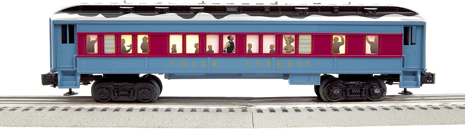 Lionel The Polar Express Hot Chocolate Train Car, O Gauge Model Train Car with Lighted Interior, Operating Couplers, Window Silhouettes & Snow Detail