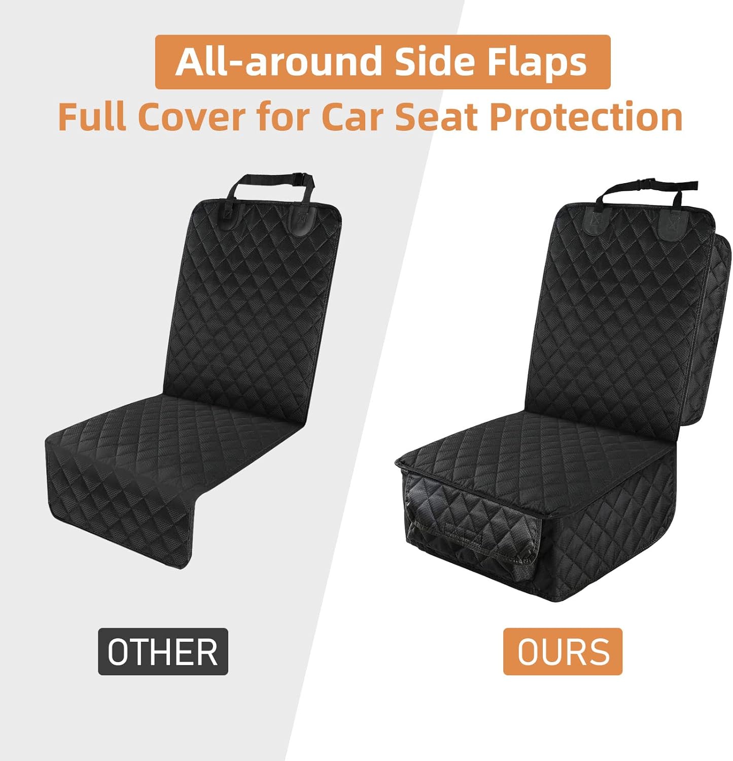 PETICON Waterproof Front Seat Car Cover 2 Pack, Full Protection