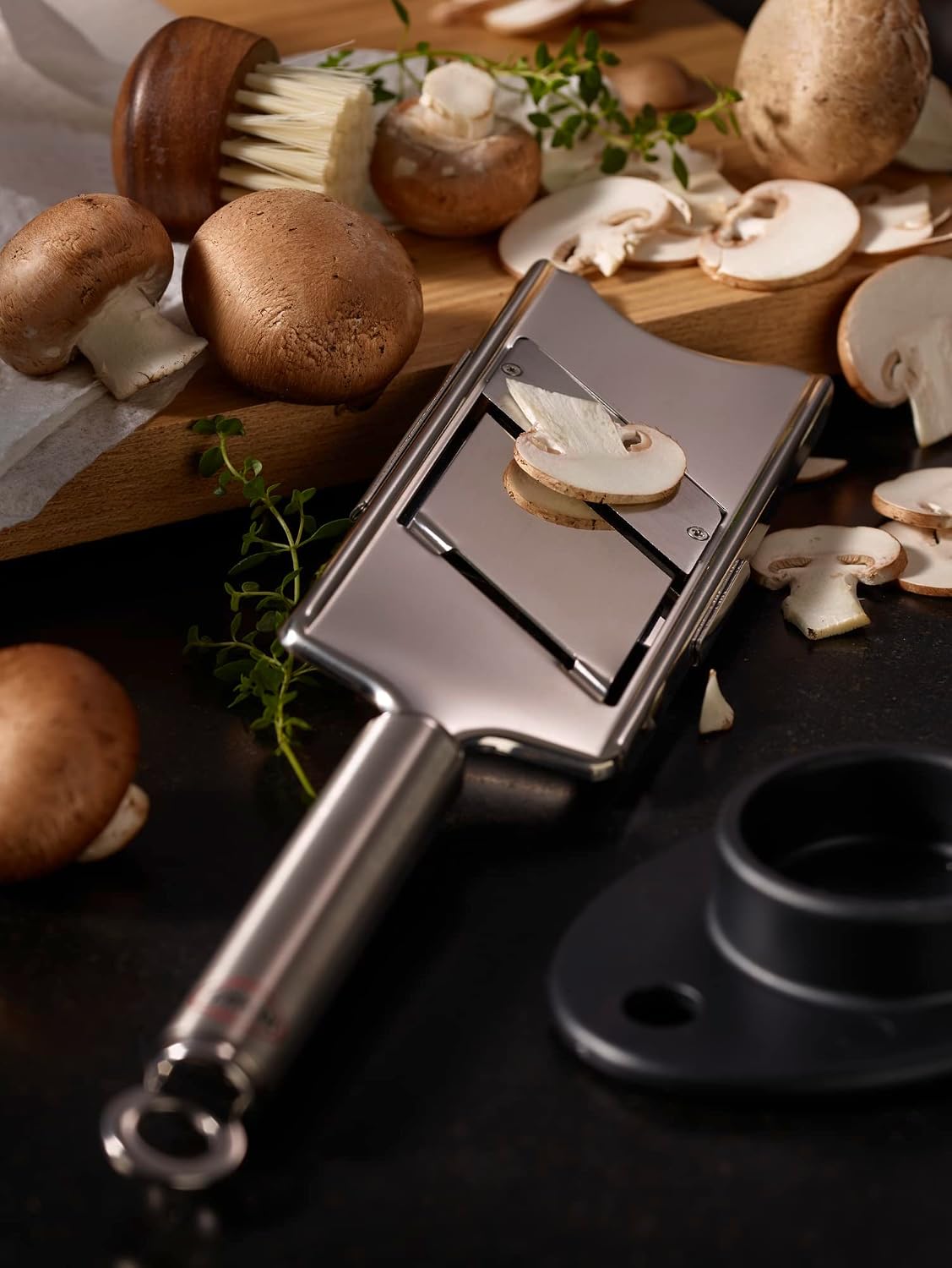 Rosle Stainless Steel Gourmet Slicer Hand-Held Mandoline, 11.1-inch