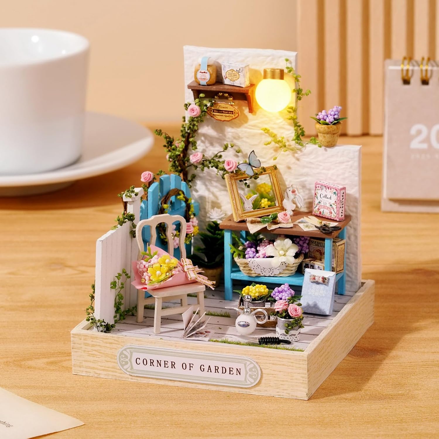 CUTEROOM DIY Doll Room Miniature Furniture Wooden House Kit-Study Room