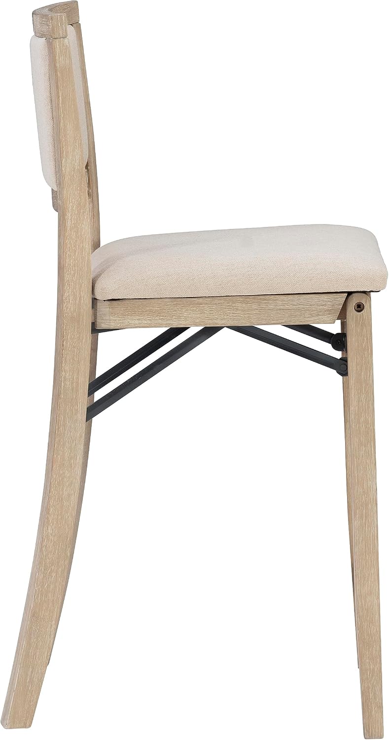Linon Keira Pad Back Folding Bar Stool