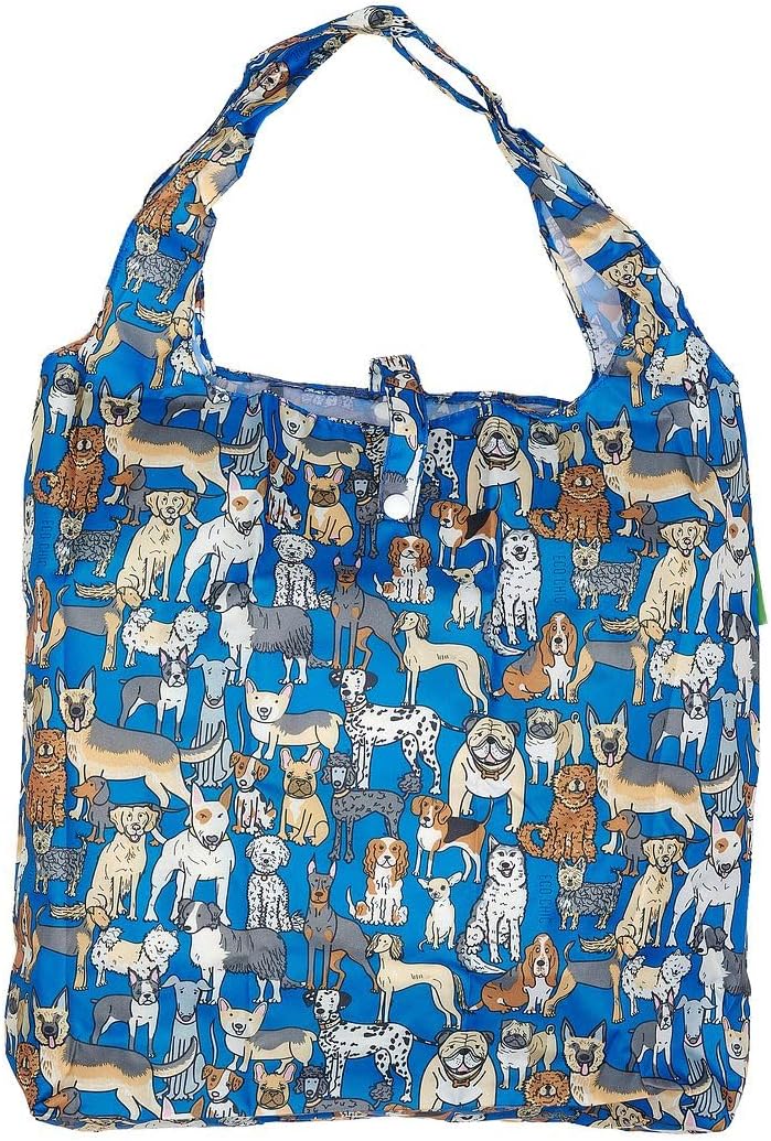 ECO CHIC Foldable Reusable Grocery Bags - Lightweight, Recycled & Reusable Shopping Bag - Waterproof Packable Tote