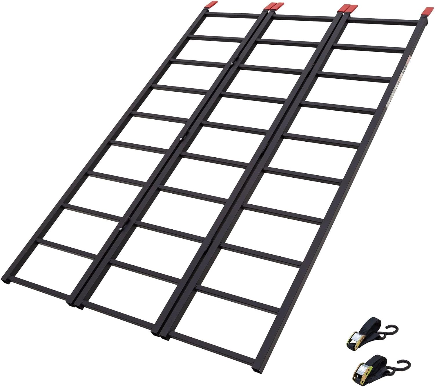6' 3" ATV Loading Ramp for Truck/Trailer, 1,000 lb, Folding, Black Widow