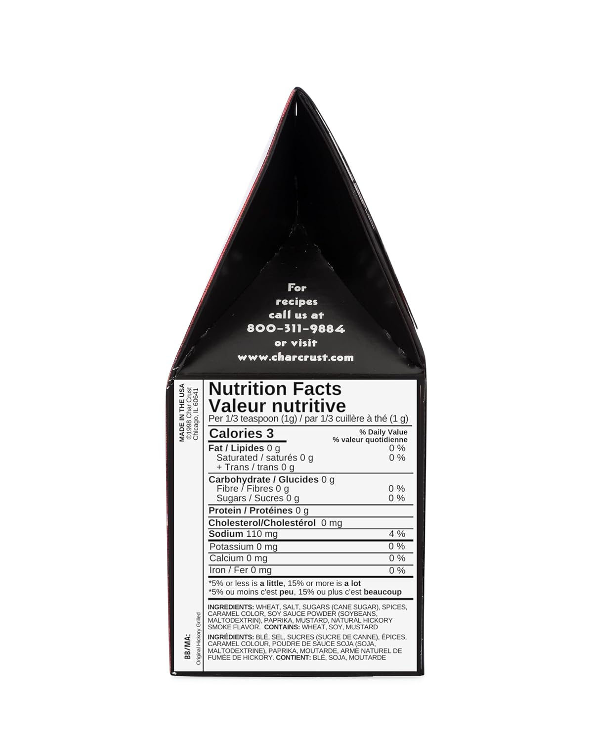 Char Crust Dry-Rub Seasonings Original Hickory Grilled | All-in-one seasonings | Perfect for Steaks, Burgers, Ribs, Tuna | Signature Crust that Seals in the Juices, 4 Ounce (Pack of 6)