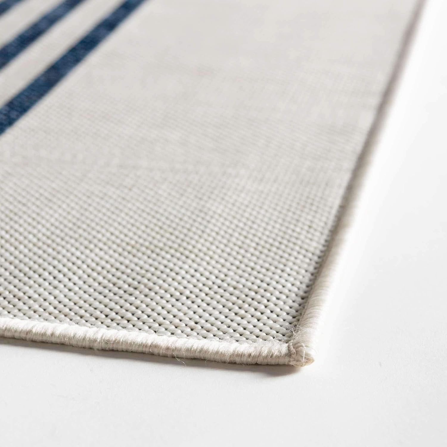 Unique Loom Outdoor Collection Area Rug - Anguilla (9' x 12' Rectangle, Blue/ Ivory)
