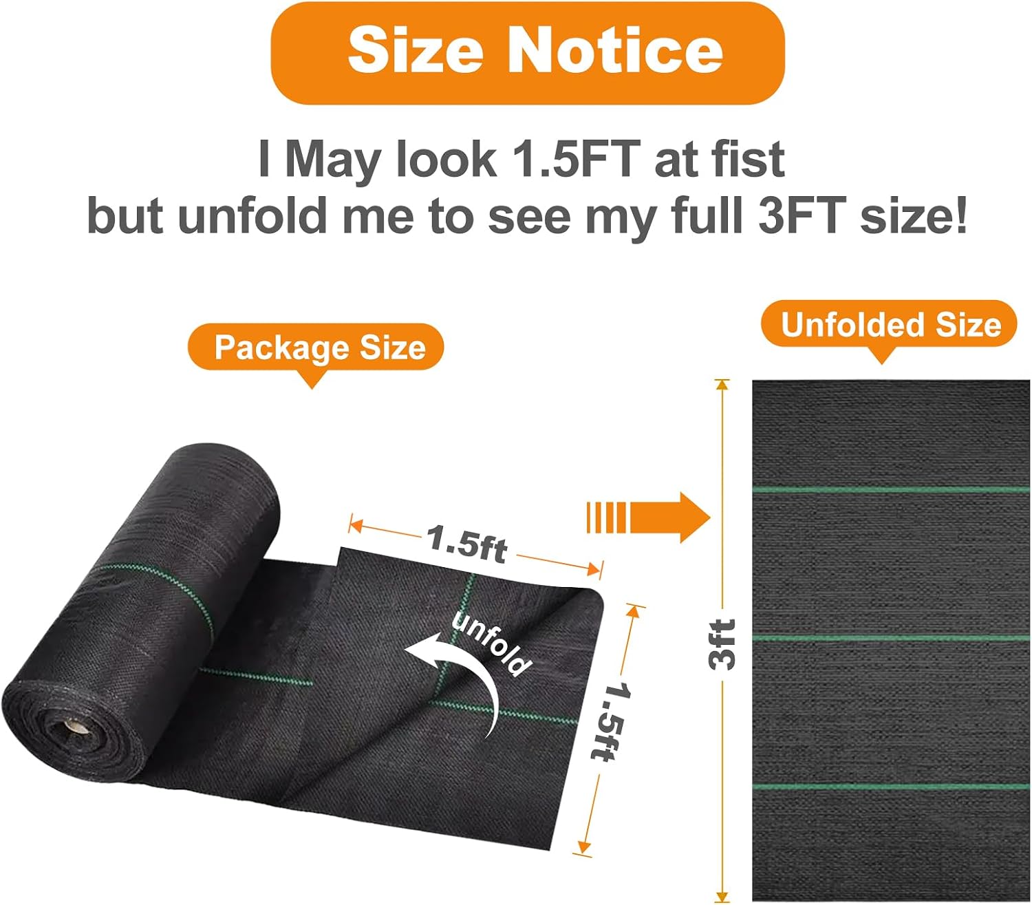 AMAGABELI 3.2oz 4ft x 100ft Weed Barrier Landscape Fabric Premium Garden Cloth Heavy Duty Weed Control Blocker Mat Gardening Ground Cover Durable Woven Geotextile Fabric Driveway Underlayment
