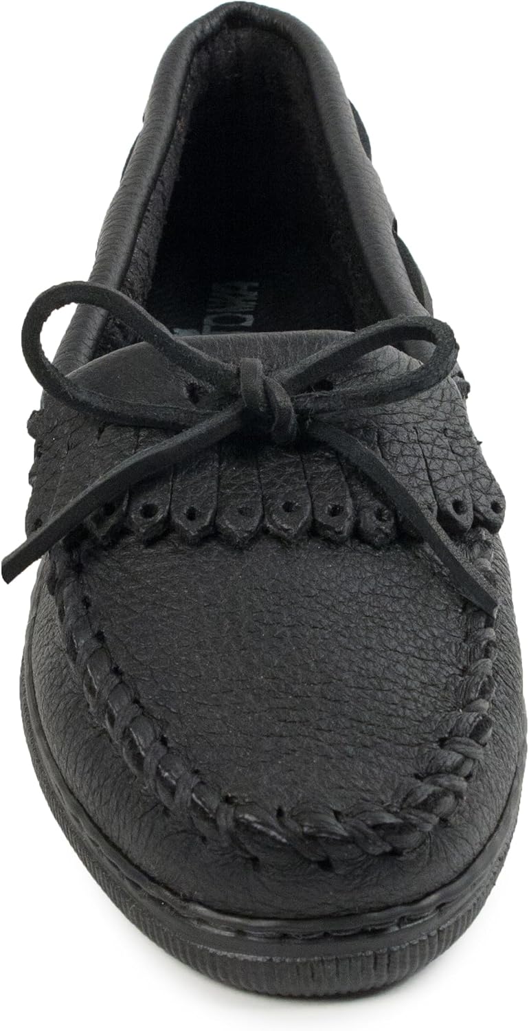 Minnetonka Women's Moosehide Fringed Kilty Moccasin