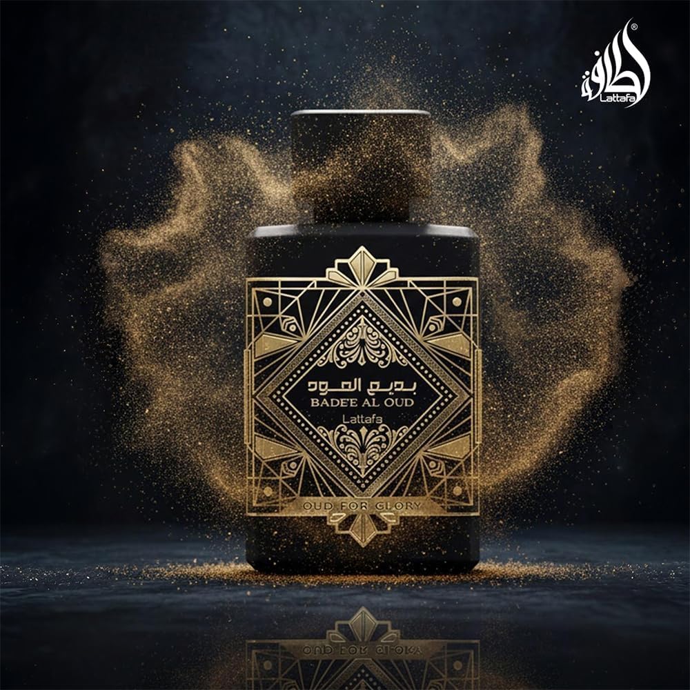 Lattafa Perfumes Bade'e Al Oud, Oud for Glory for Unisex Eau de Parfum Spray, 3.4 Ounce