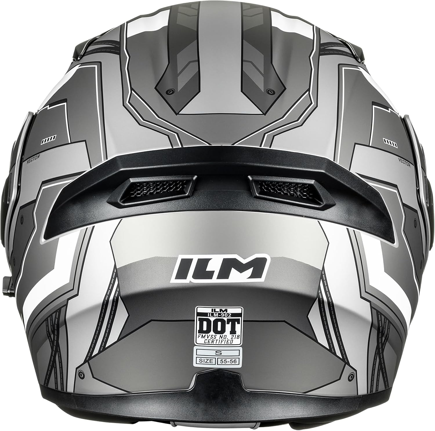 ILM Motorcycle Dual Visor Flip up Modular Full Face Helmet DOT Model 902/902L