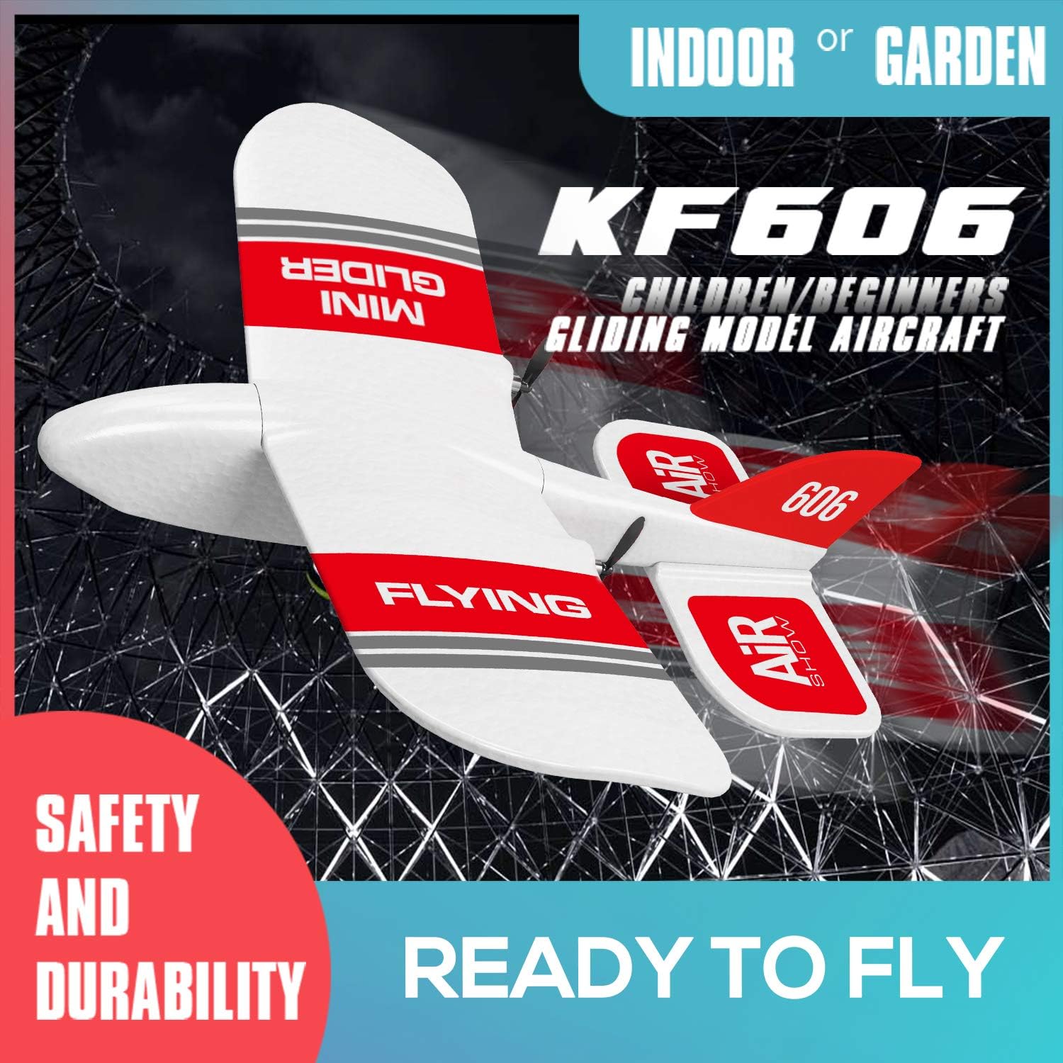 GoolRC KF606 RC Plane, 2.4Ghz Remote Control Airplane, EPP Foam Fixed Wing Plane