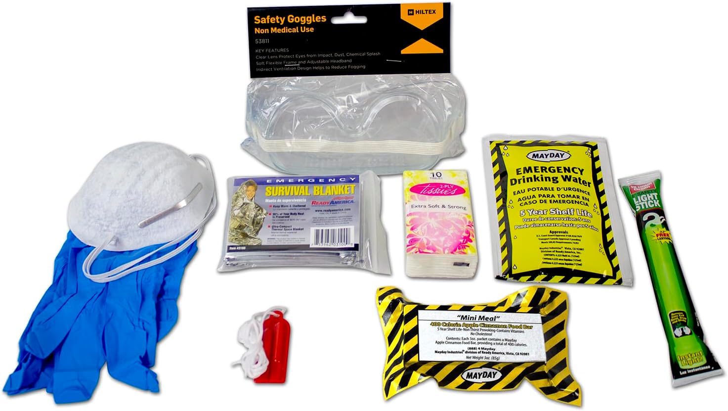 QuakeHold! 70501 1-Person Disaster Evacuation Essentials Plus Kit