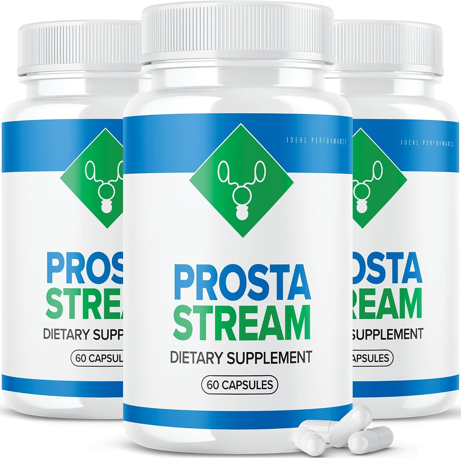 IDEAL PERFORMANCE (3 Pack) Prosta Stream Prostate Supplement Prostastream Pills (180 Capsules)