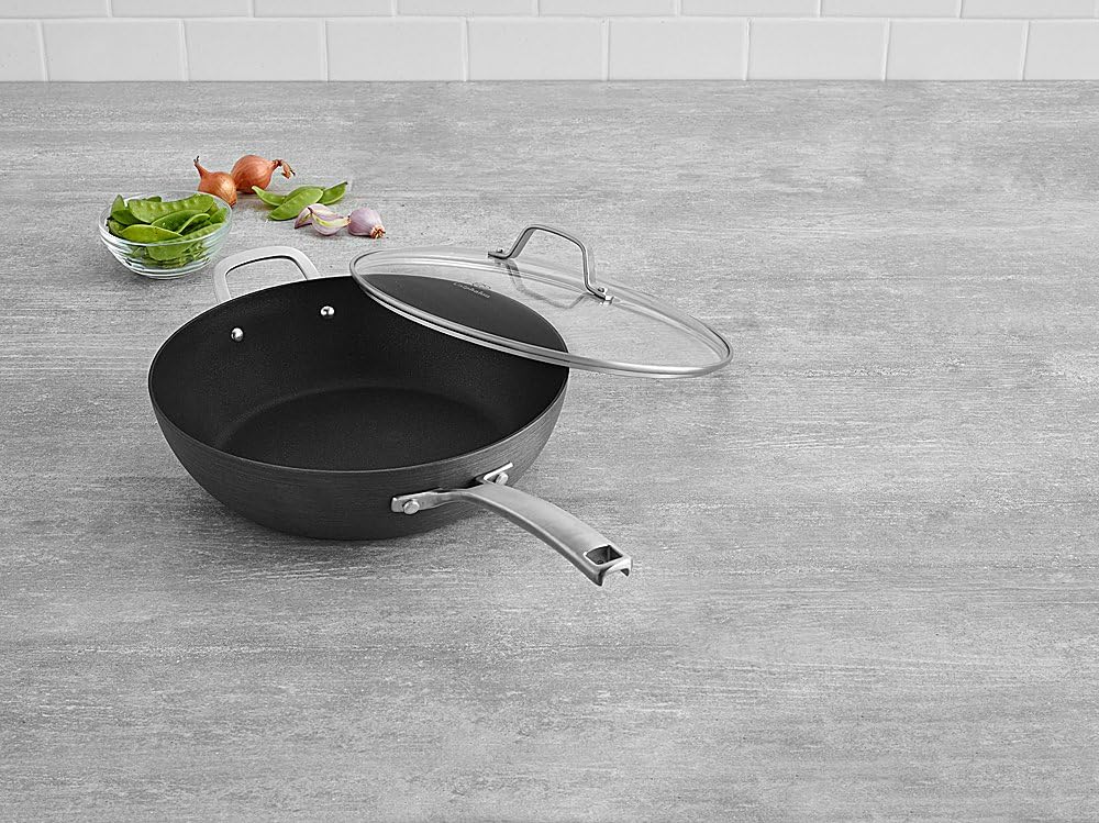 Calphalon 1943876 Classic Nonstick Sauce Pan with Cover, 2.5 quart, Grey