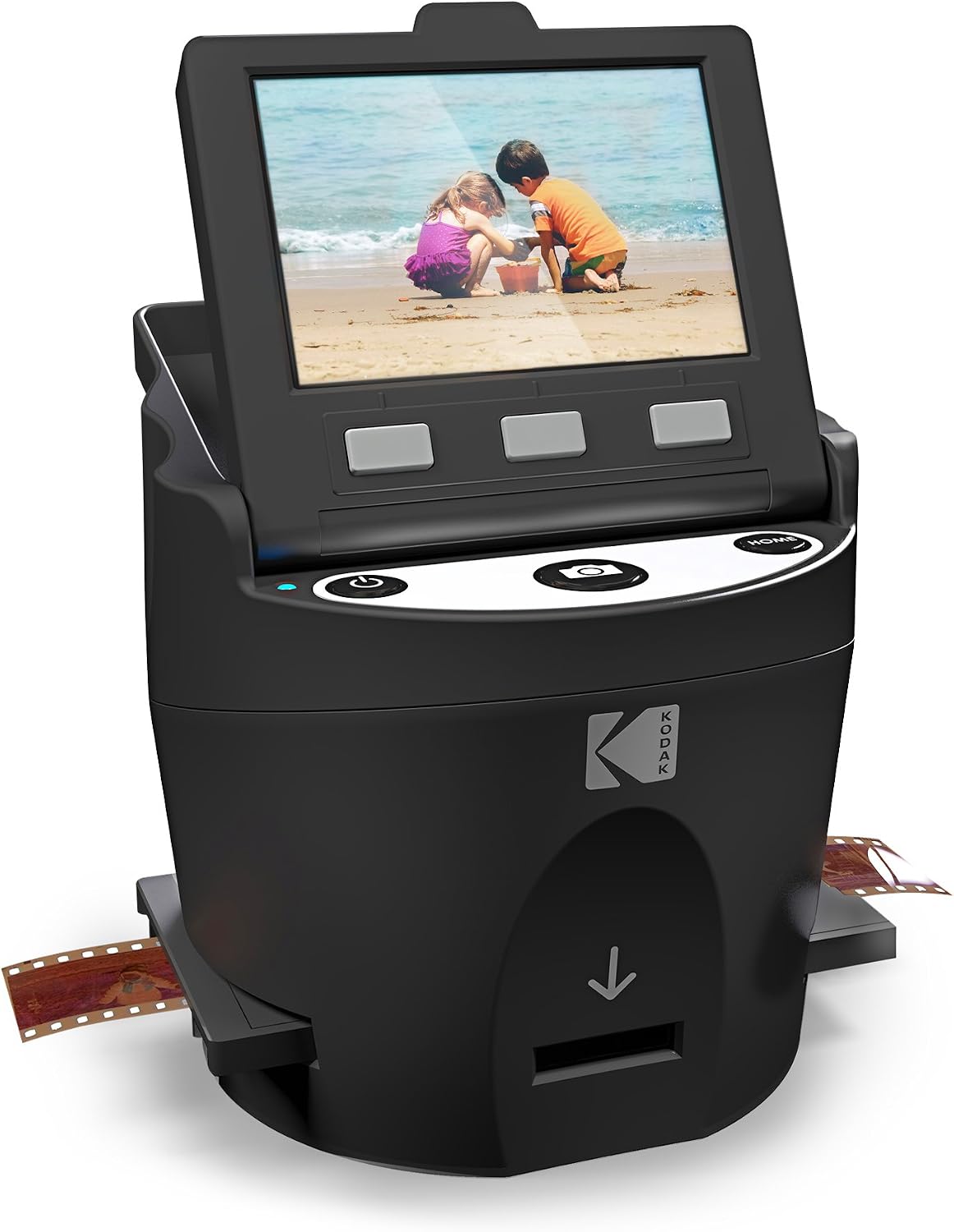 KODAK SCANZA Film & Slide Scanner, 3.5" LCD, 35mm, 126, 110, Super 8 & 8mm | Converts color/B&W negatives to 14MP/22MP JPEGs