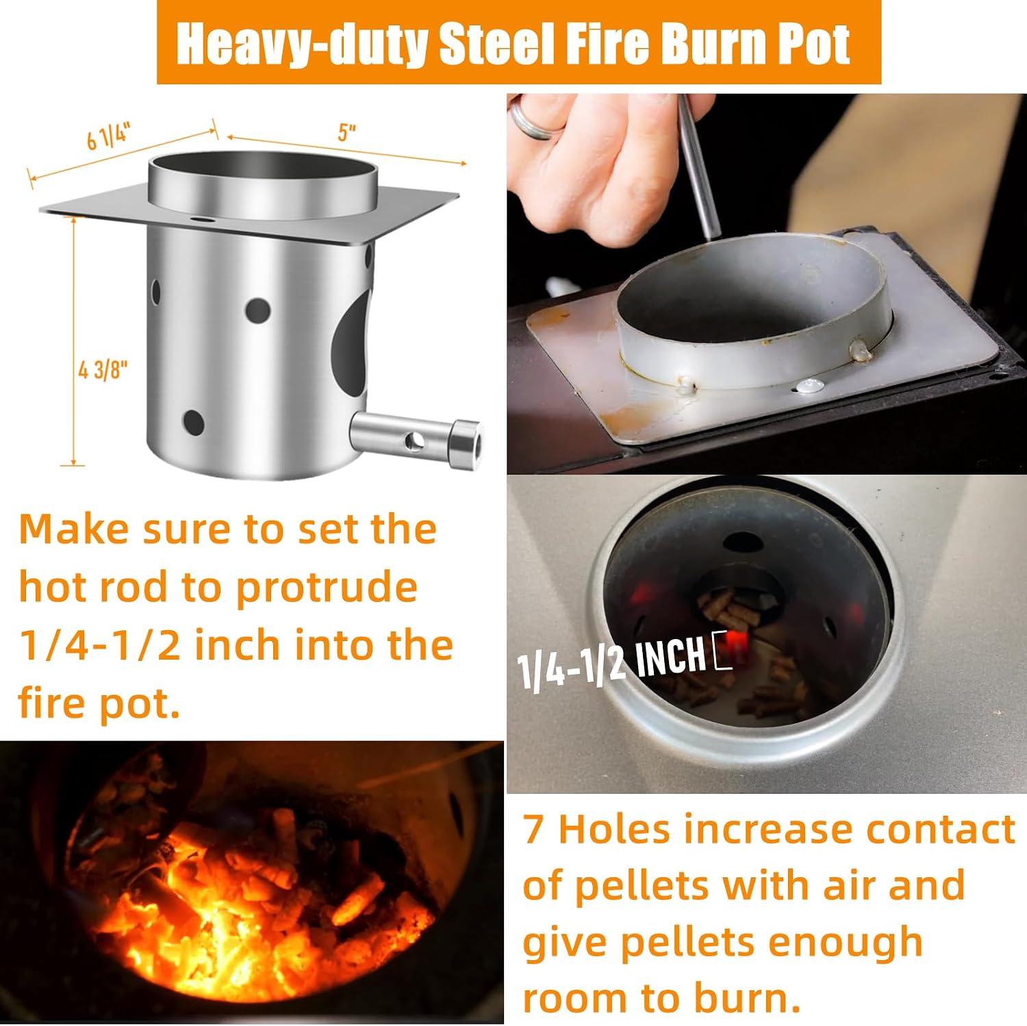 Grill Replacement Parts for Pit Boss 3/5/7 Series Vertical Pellet Smokers | Include Upgrade 2.0RPM Auger Motor, Grill Induction Fan