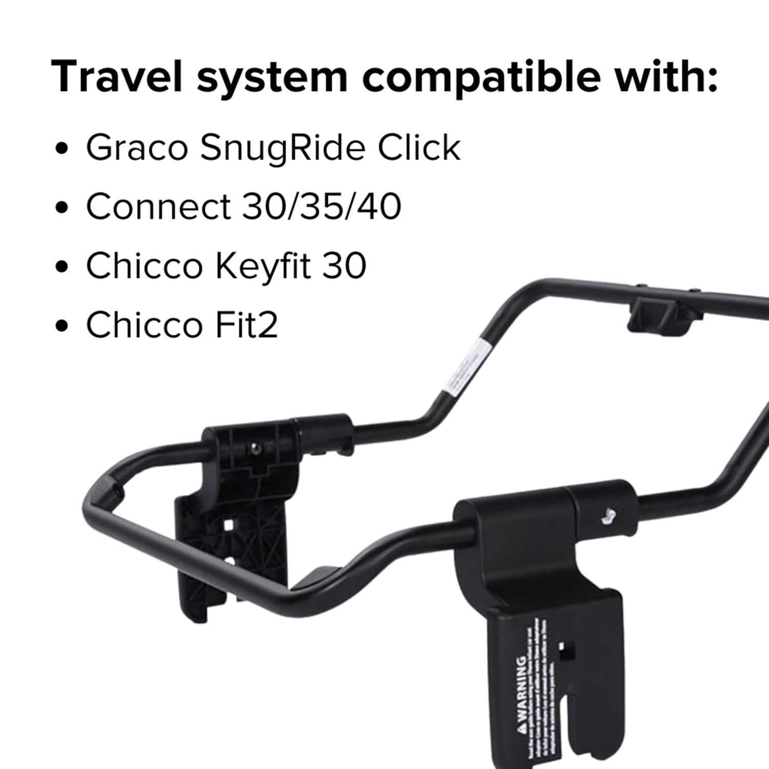 Diono Quantum Car Seat Adapter, Compatible with Nuna/Maxi/Cybex/Uppa Infant Baby Car Seats, Durable, Attachment for Travel System