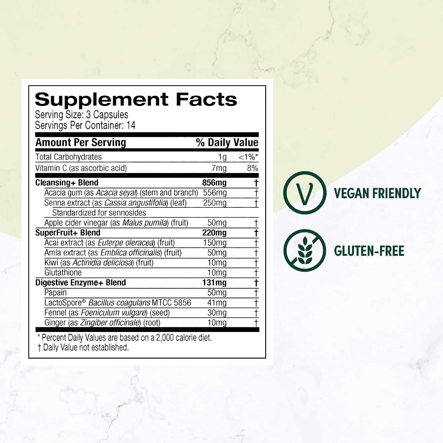 Purely Inspired 7-Day Detox Cleanse - Digestive Enzymes & Probiotics | Whole Body Cleanse & Detox Pills for Women & Men, Powered with Senna Leaf