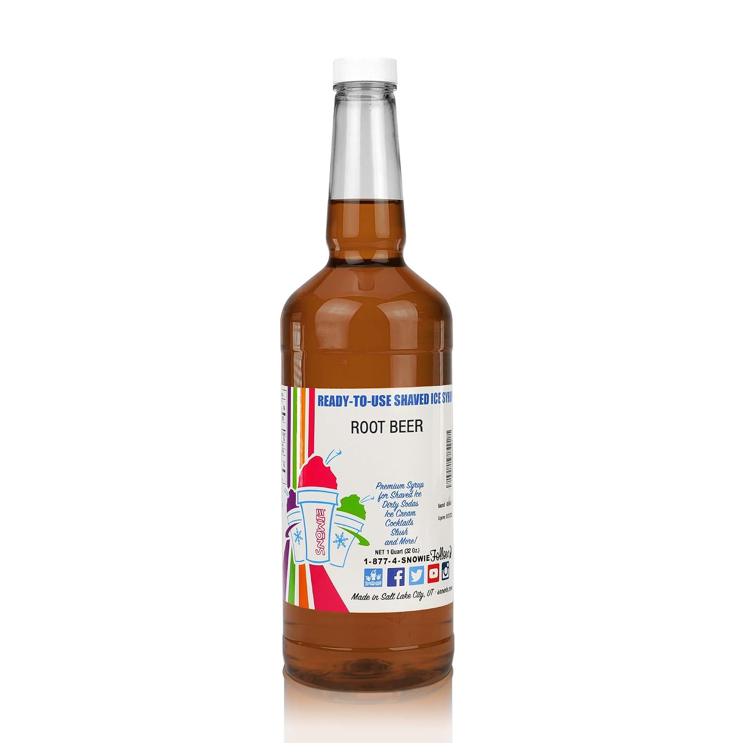 SNOWIE Ready to Use Shaved Ice Snow Cone Syrup - Gallon (Cotton Candy Pink)