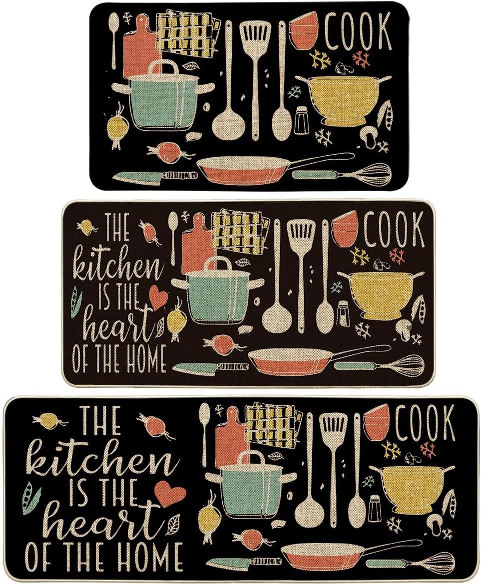 Artoid Mode The Kitchen is The Heart of The Home Kitchen Mats Set of 2