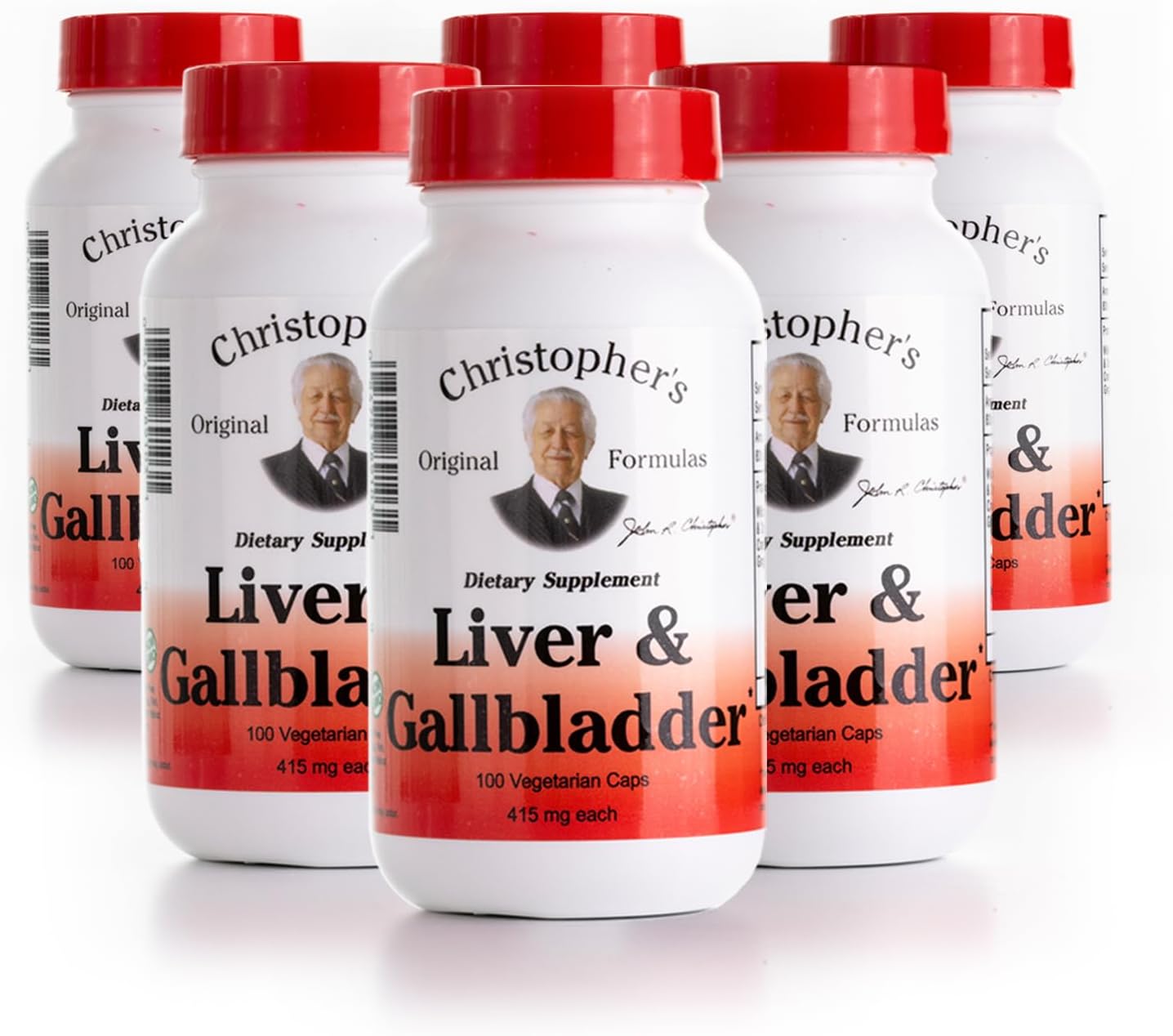 Christopher's Original Formulas Liver & Gallbladder Formula Capsules - Gallbladder Supplements with Digestive Enzymes & Natural Herbs