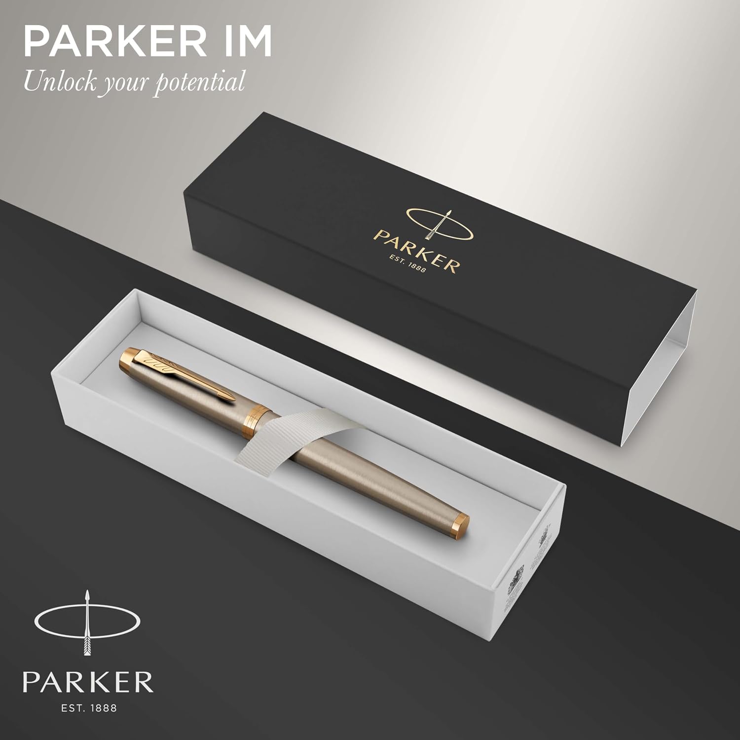 Fountain pen PARKER IM, size F, ink cartridge.
