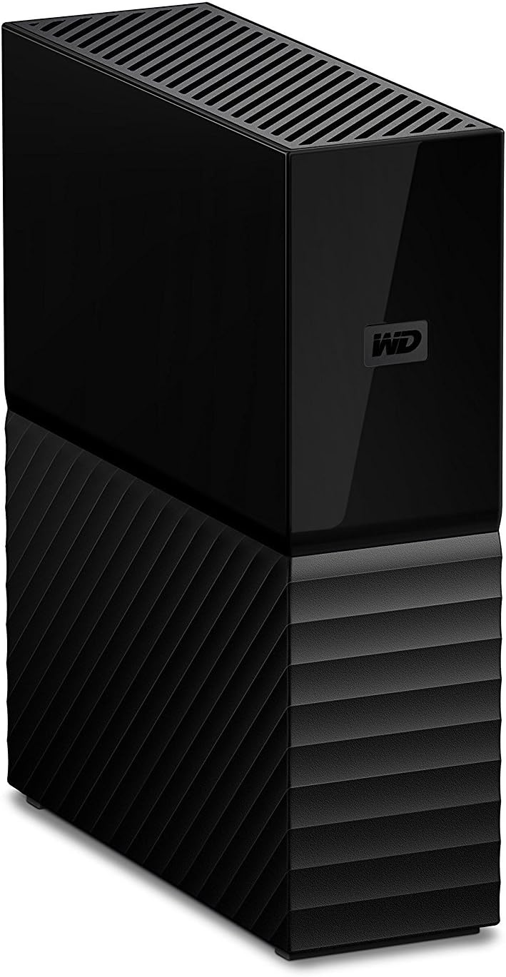 Western Digital 6TB My Book Desktop External Hard Drive, USB 3.0, External HDD with Password Protection and Auto Backup Software - WDBBGB0060HBK-NESN