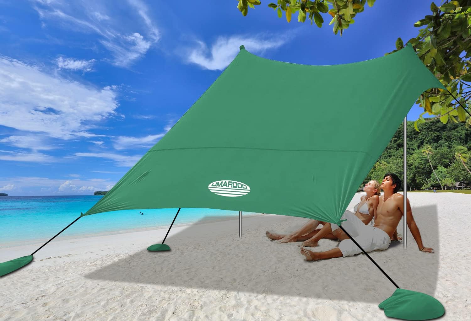 UMARDOO Family Beach Tent Canopy Sun Shade Portable 10×10FT