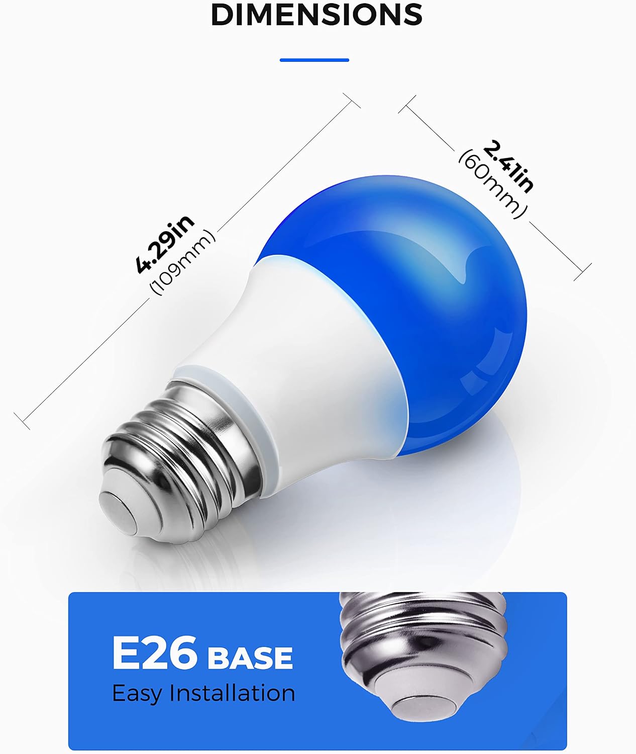 LOHAS Dusk to Dawn Sensor Light Bulbs, 40W Equivalent LED Outdoor Lighting