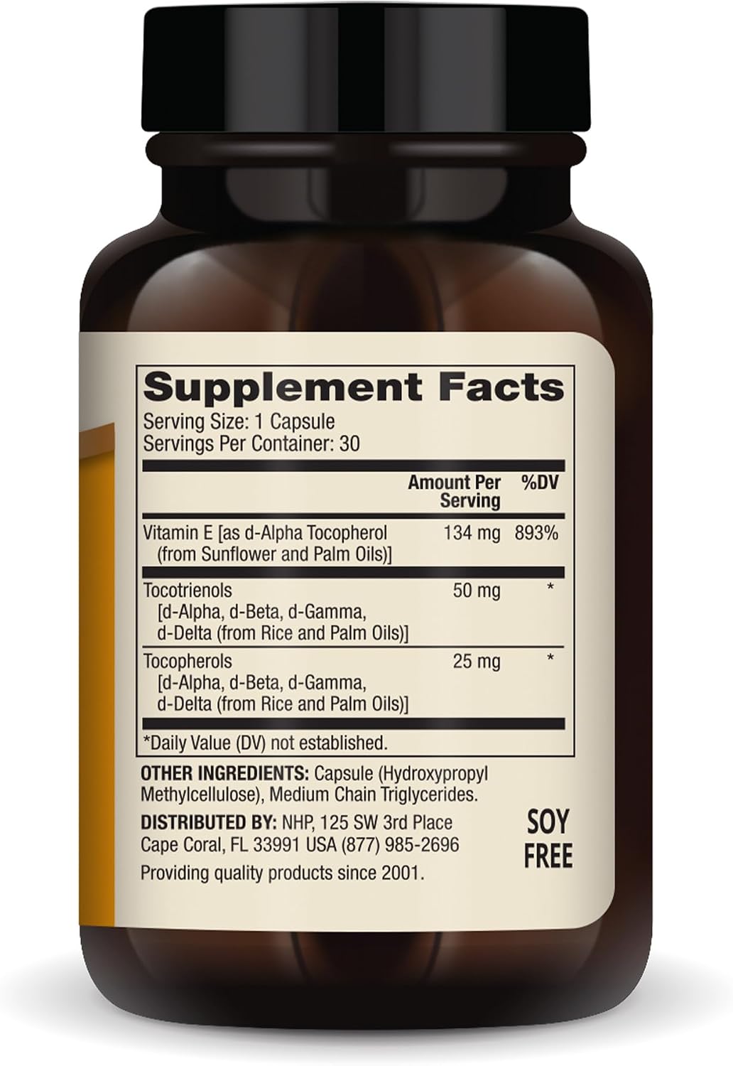 Dr. Mercola Vitamin E, 134 mg Per Capsule, 90 Capsules (90 Servings)