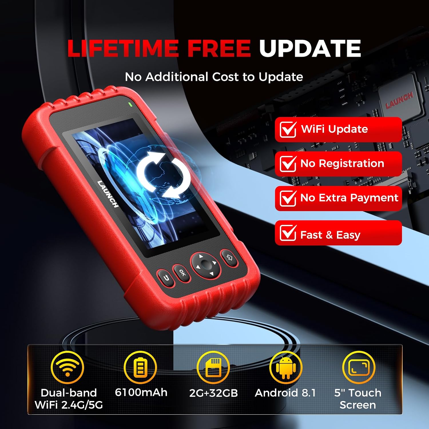 Launch OBD2 Scanner CRP123X Elite V3.0