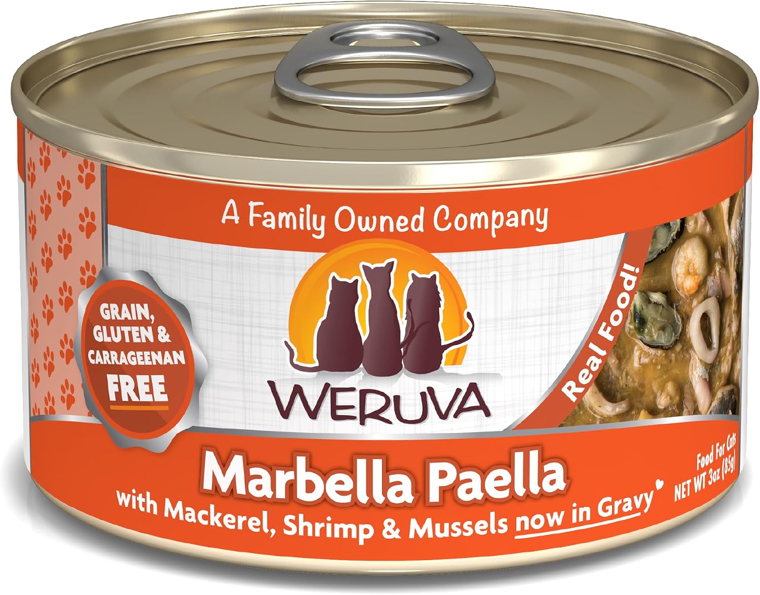 Weruva Classic Cat Food, Paw Lickin’ Chicken with Chicken Breast in Gravy, 3oz Can (Pack of 24)