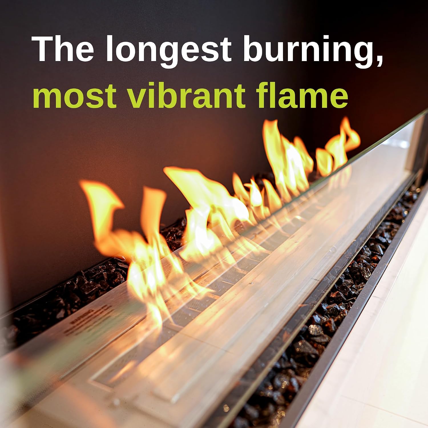 16 QUARTS Odorless, Smoke-Free Ethanol Fireplace Fuel | Best Flame, Fast Pour, Long Burn, Safety-Tested