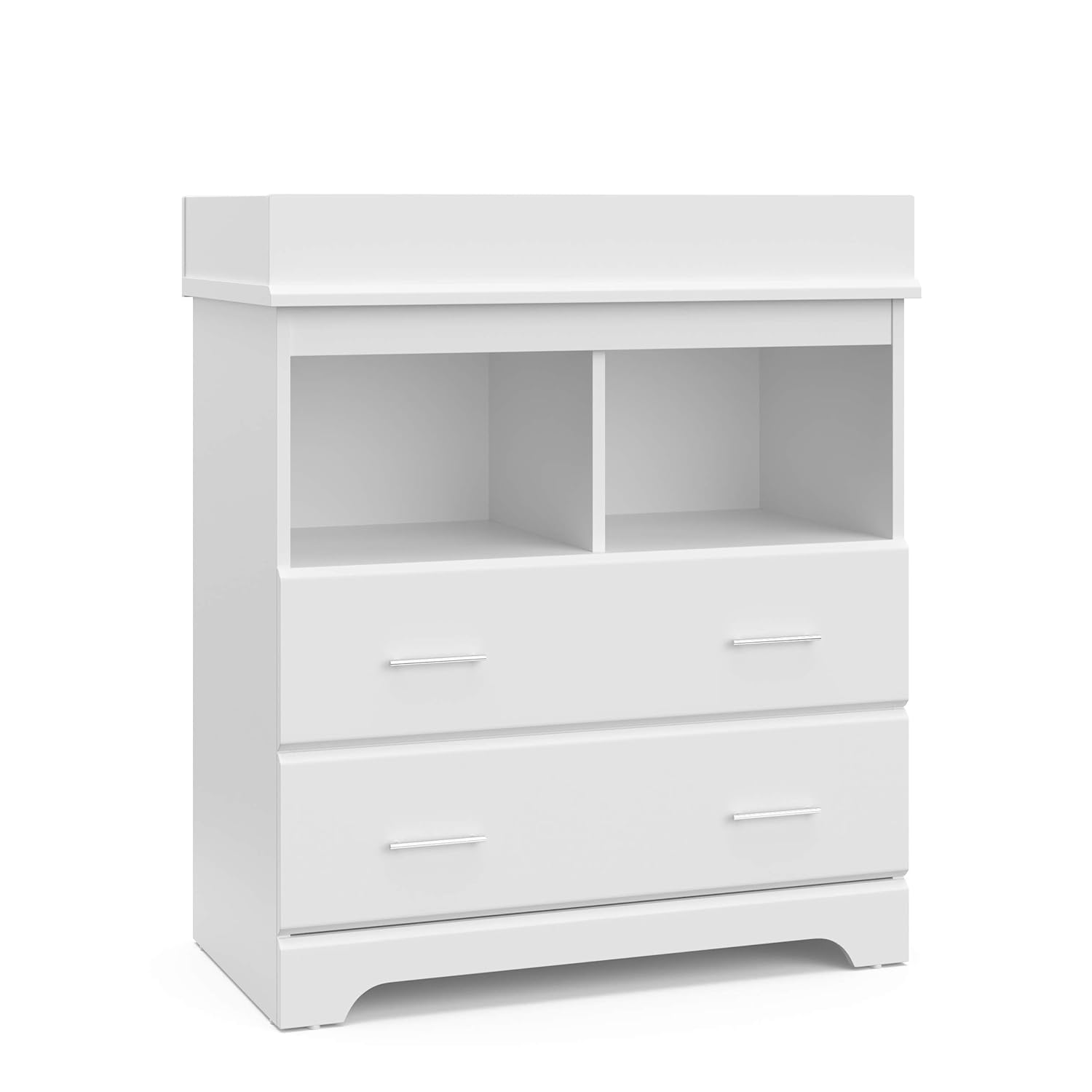 Storkcraft Brookside 2 Drawer Changing Table Dresser, Pebble Gray