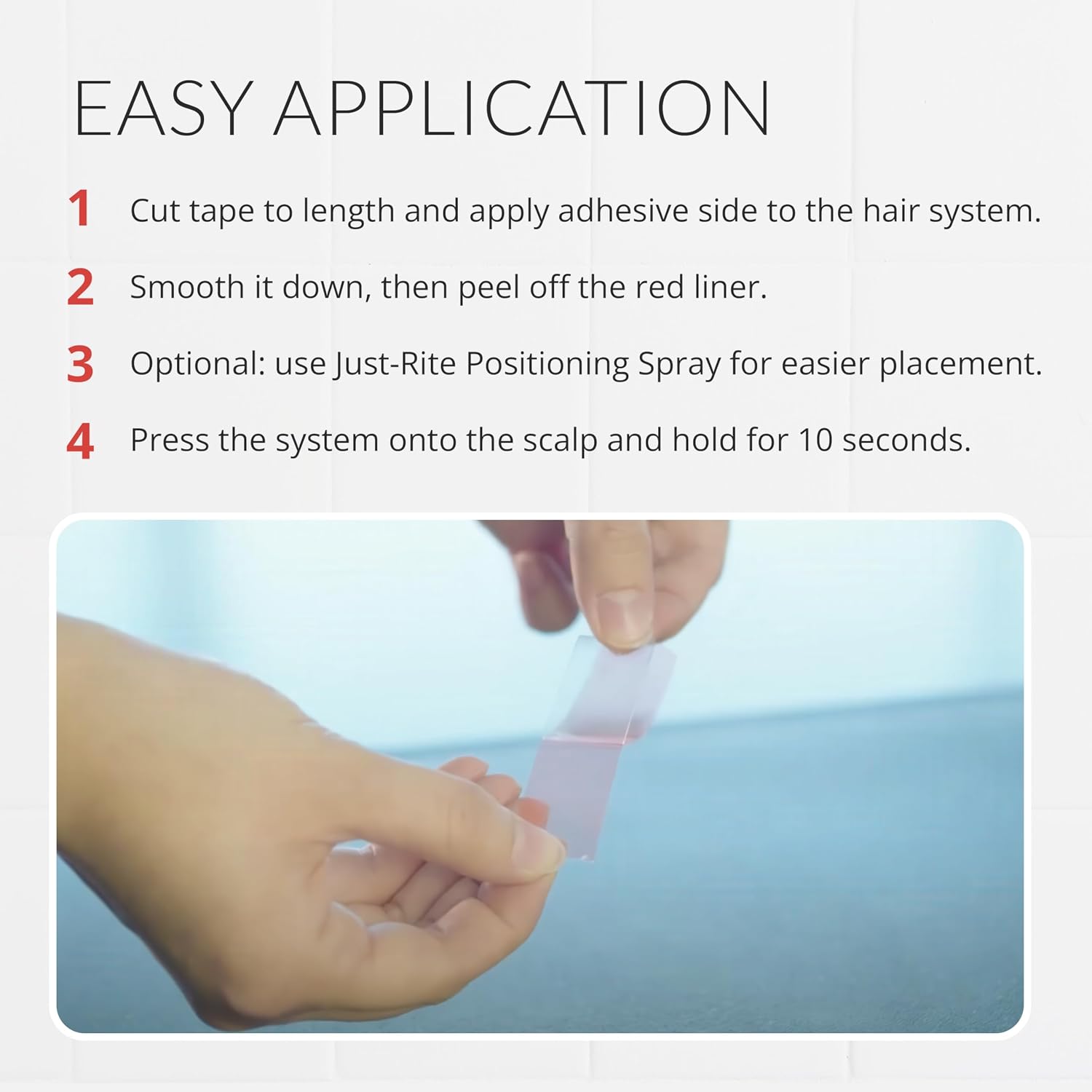 Walker Tape Sensi-Tak Secure Hairpiece Roll 1" x 12 Yards, Extended Wear Wig Tape Double Sided Ultra Hold for Poly Systems, Clear Lace Wig Adhesive for Lace Front Wigs Human Hair and Toupee Adhesives