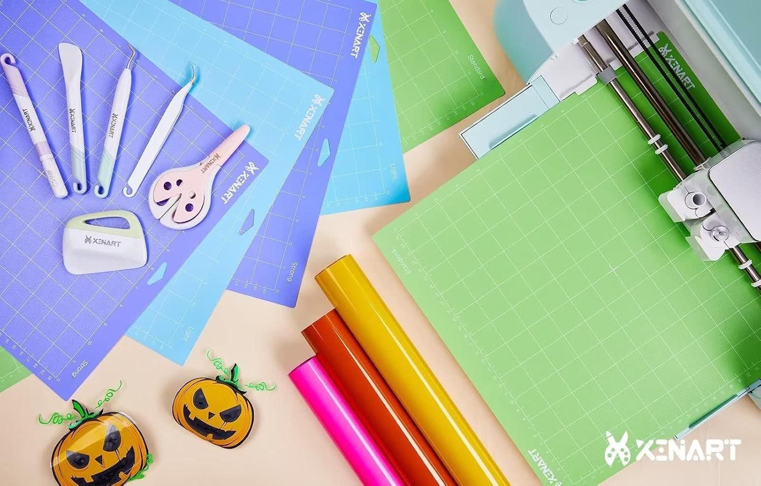 Xinart Cutting Mats for Cricut Maker 3,Maker,Explore 3,Air 2,12x24 inch Variety Replacement Cut Mat Compitable with Cricut Machines 3 Mats