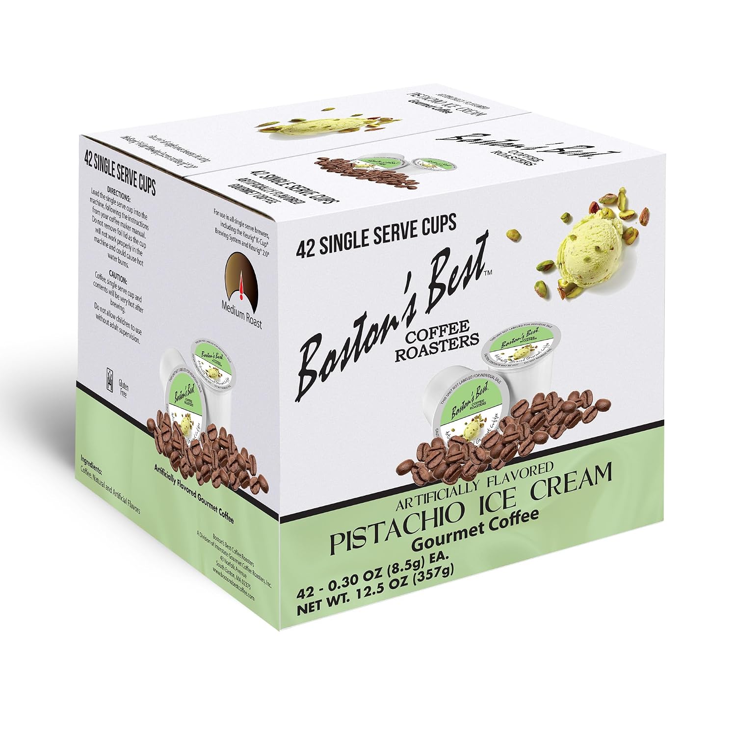 Boston’s Best - Aloha Coconut Flavored Delicious Gourmet Coffee Compatible with Keurig Coffee Maker, 1 Count (42 Single Serve Cups)