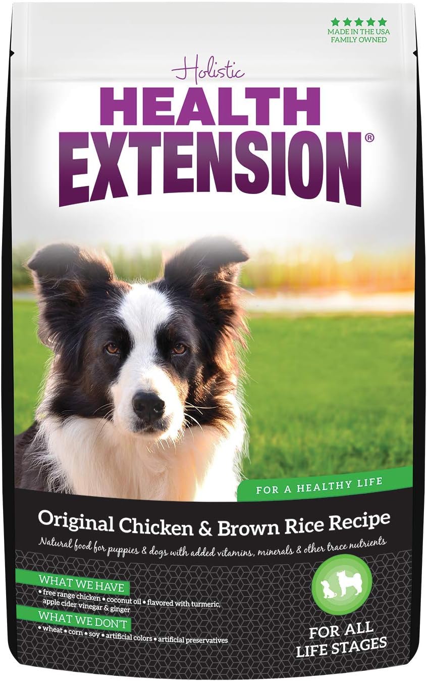 Health Extension Lamb & Brown Rice Dry Dog Food, Protein Packed Formula with Probiotics & Superfoods for Digestion & Coat Health (30 lb)