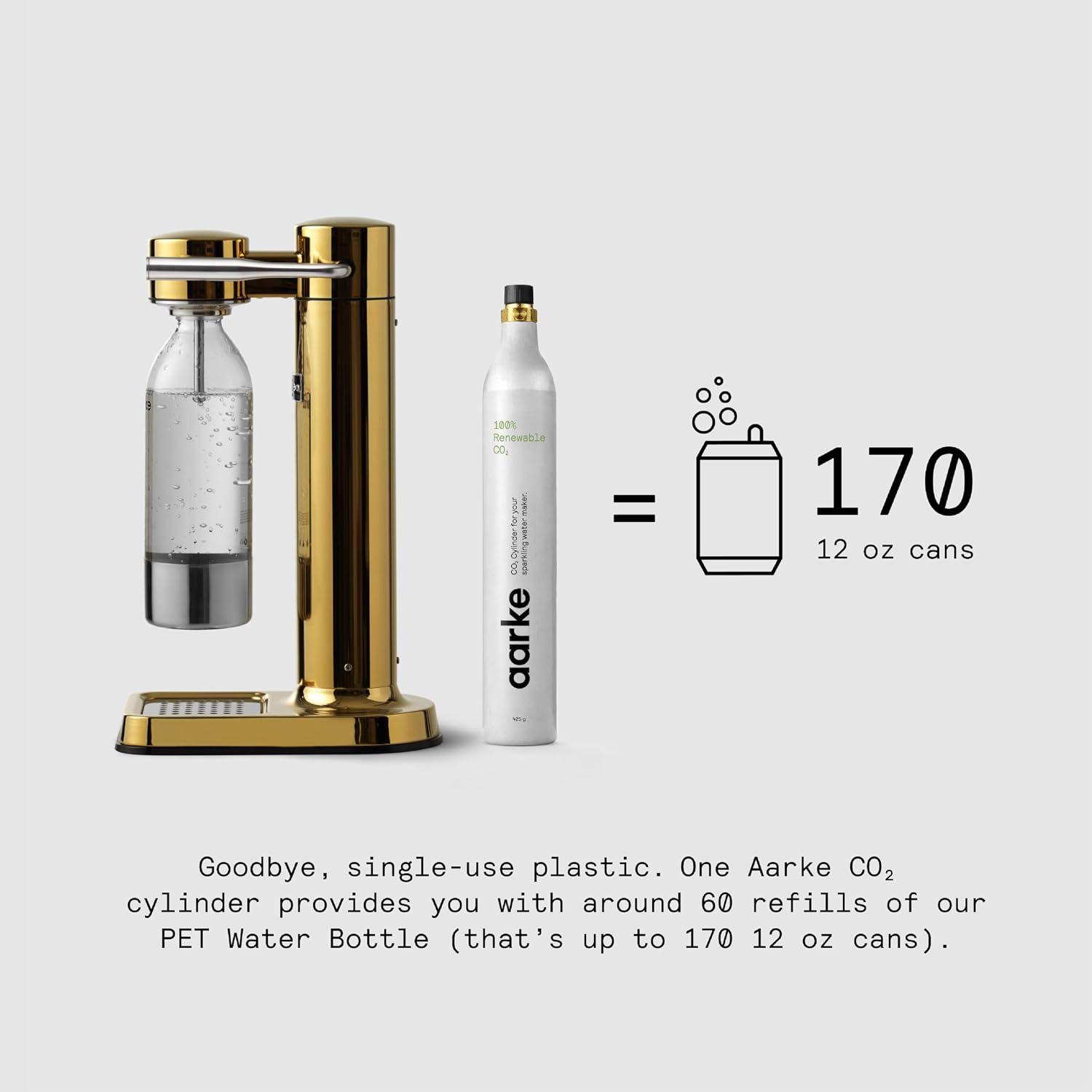 Aarke Carbonator 3 - Premium Sparkling Water Maker, Matte Black