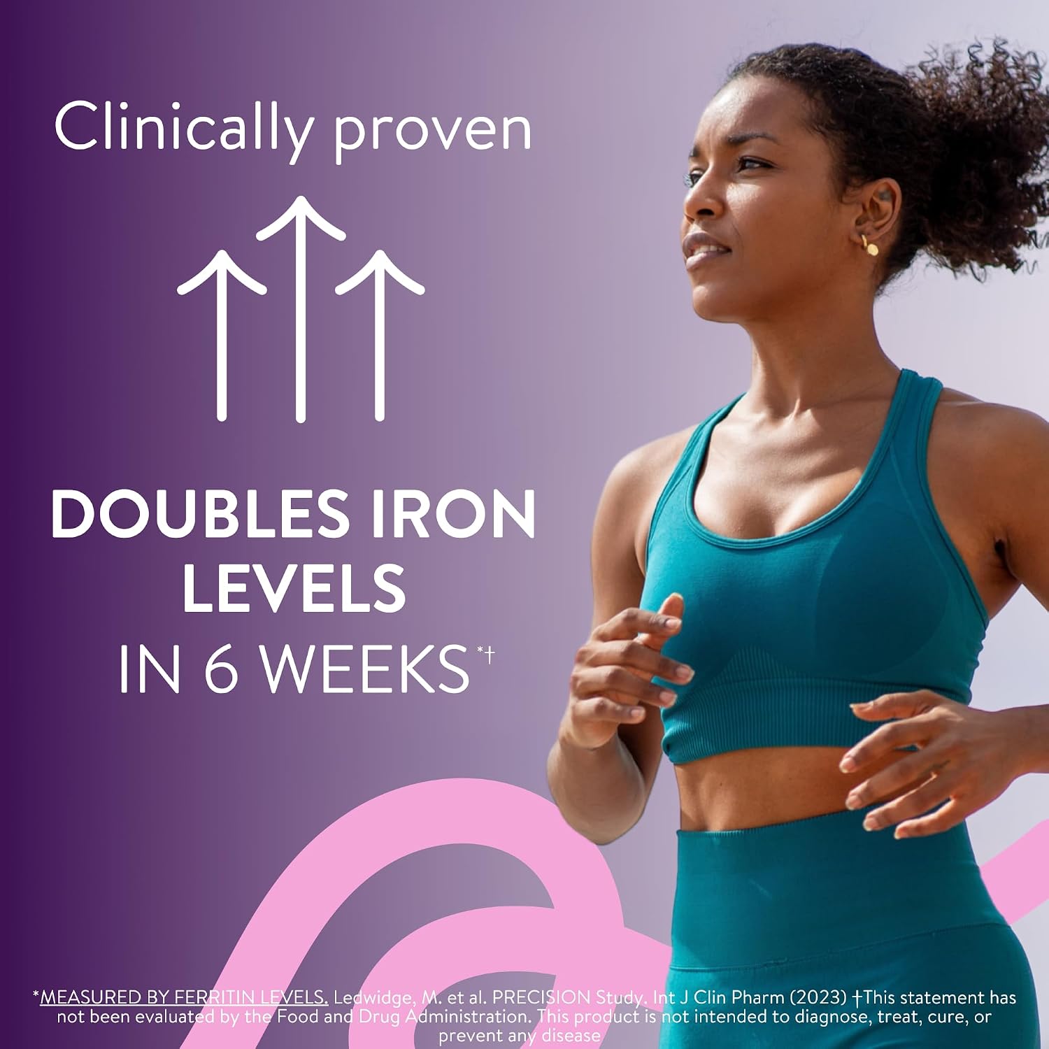 Active Iron Supplement 25mg + Multivitamin for Women, Gentle on Stomach