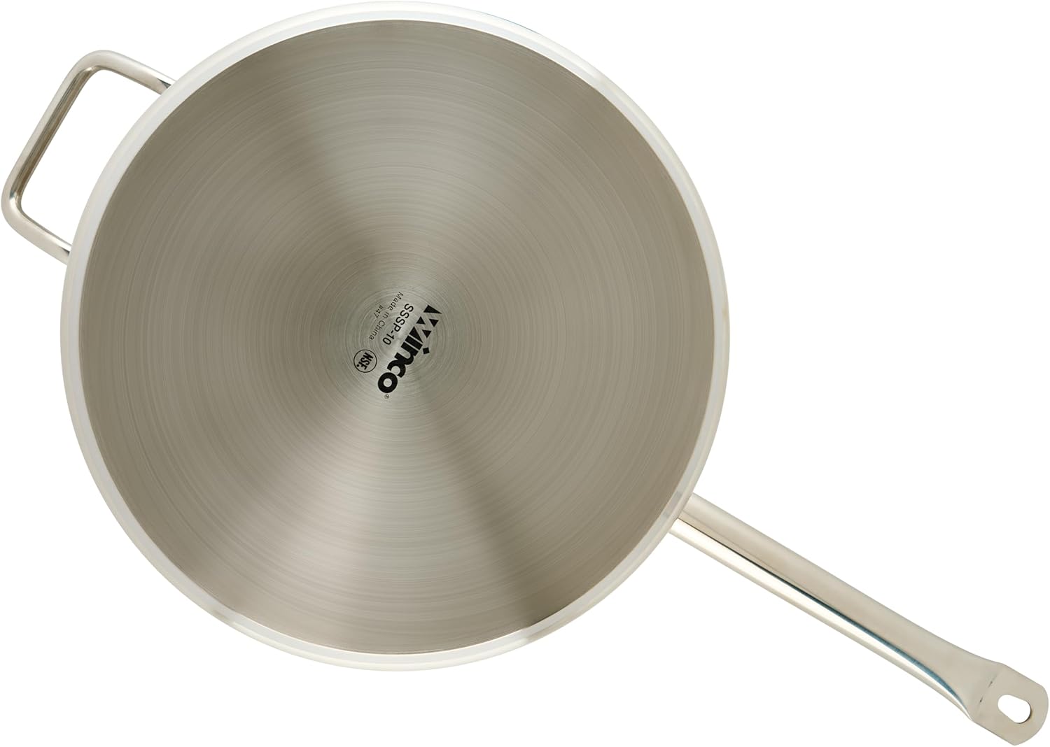 Winco 4 1/2 qt Heavy-Duty 4.5 qt Stainless Steel Sauce Pan with Cover | Even heat distribution, Secure riveted handle, Great for Cooking, Food Preparation and Restaurant Kitchens