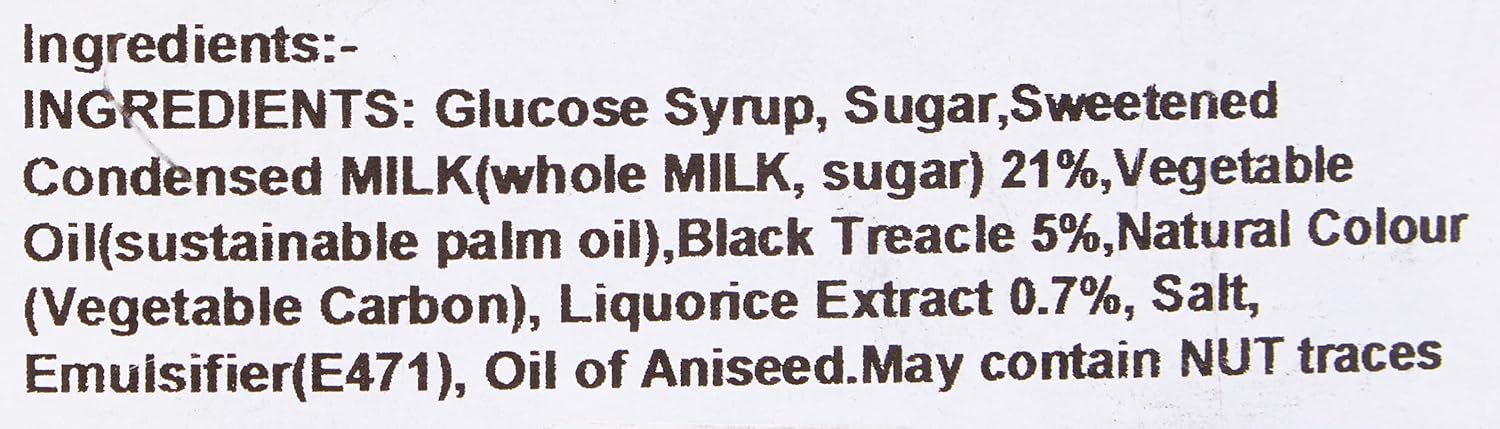 Walkers' Nonsuch Liquorice Toffees | with Condensed Milk & Black Treacle | Imported from the UK | Traditional British Candy | Old Fashioned Licorice Toffee | 44.09 Oz (1.25kg)